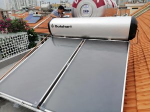 Máy nước nóng NLMT solahart 300L lắp tại Phú Mỹ Hưng quận 7, TP.HCM