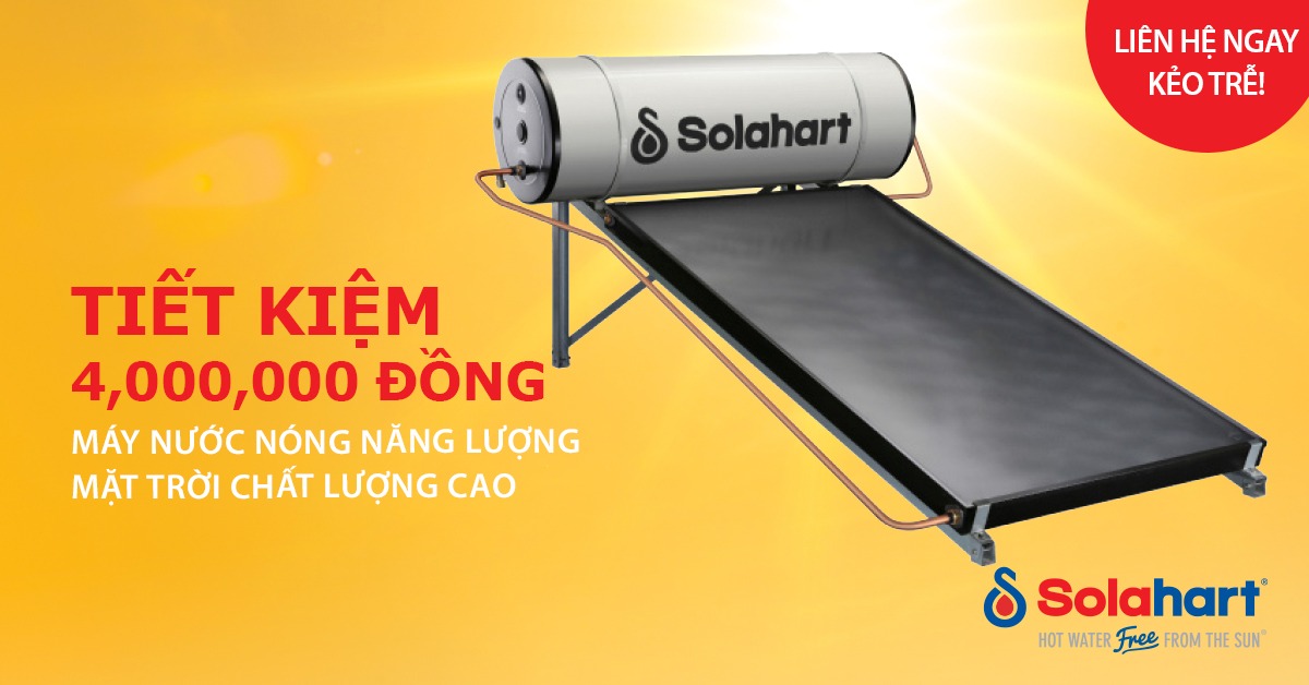 Khuyến Mãi Lớn Bởi Solahart Từ 11/06 Đến 30/06/2020