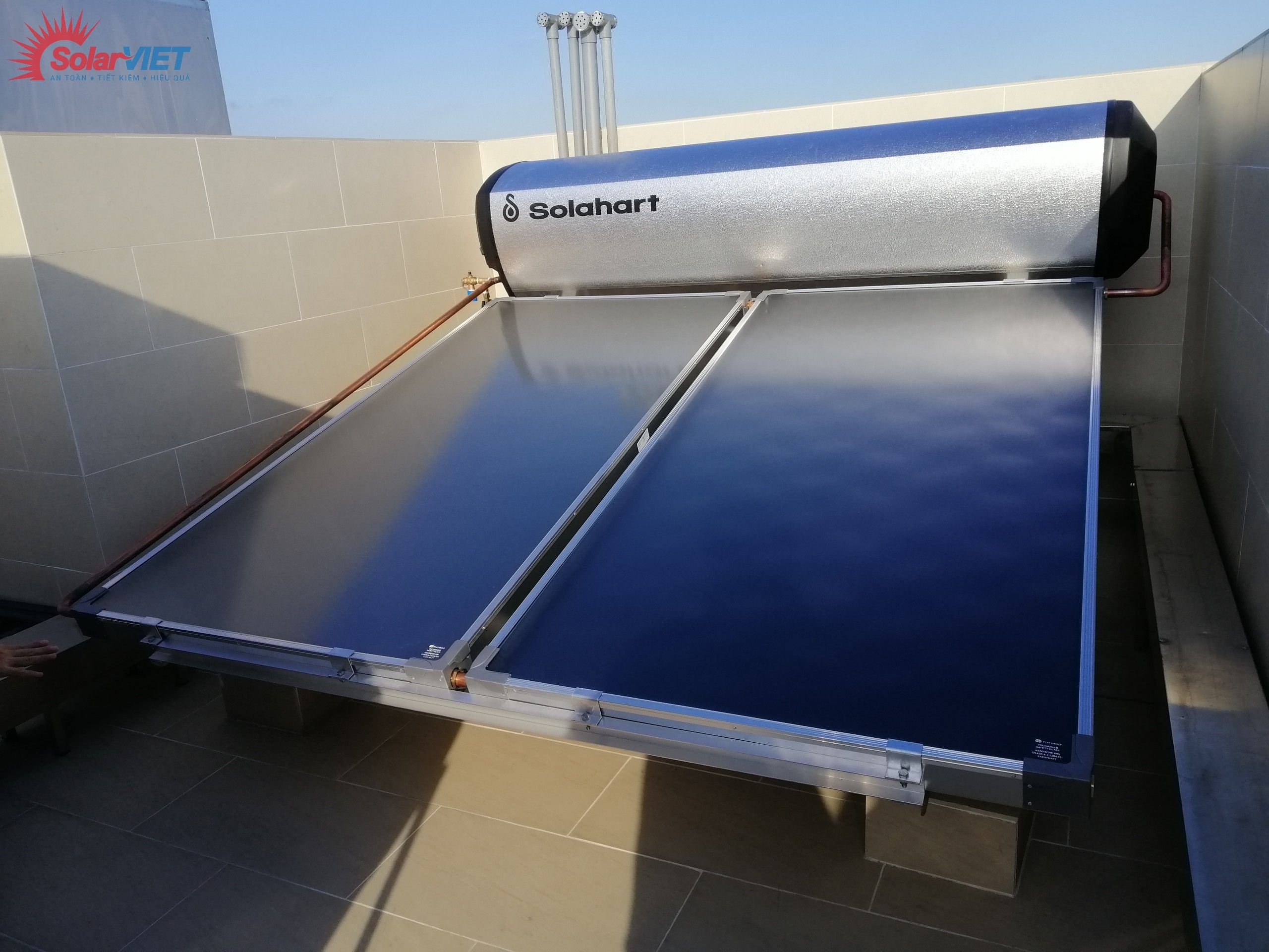 Máy Premium 300L – Hệ thống năng lượng mặt trời Solahart lắp tại thành phố Thủ Đức