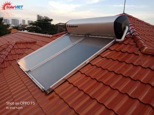 Máy Nước Nóng Solahart 302L Premium 300L Lắp Đặt Mái Nghiêng Tại Thảo Điền.