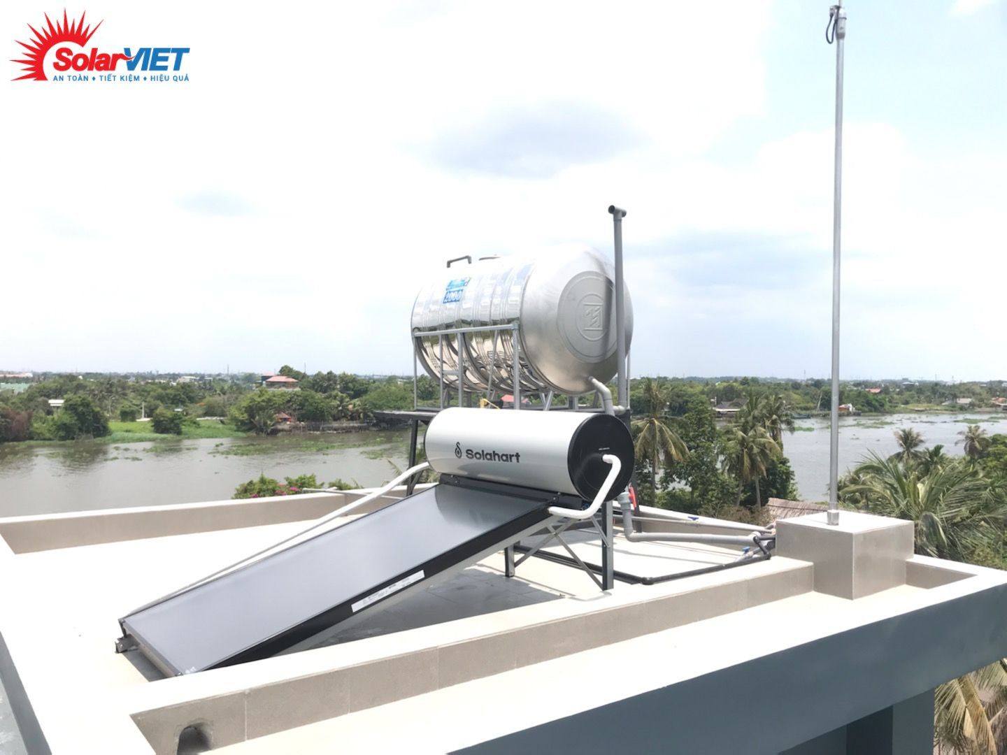 Bồn nước năng lượng mặt trời Solahart 150L- Dung tích cho nhà ít thành viên.